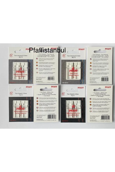 Pfaff Çift Iğne Seti 4'lü ürün görseli 1