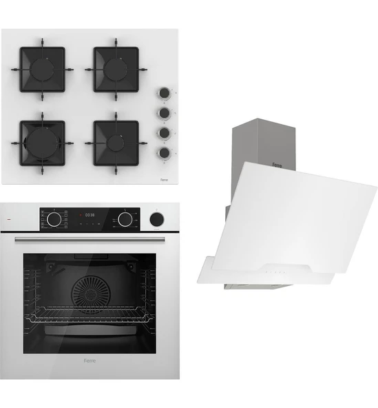 Steamart Ss Serisi Beyaz Set (SS206 + XE64CB +D064 ) - Kare Emaye Izgara ürün görseli 1