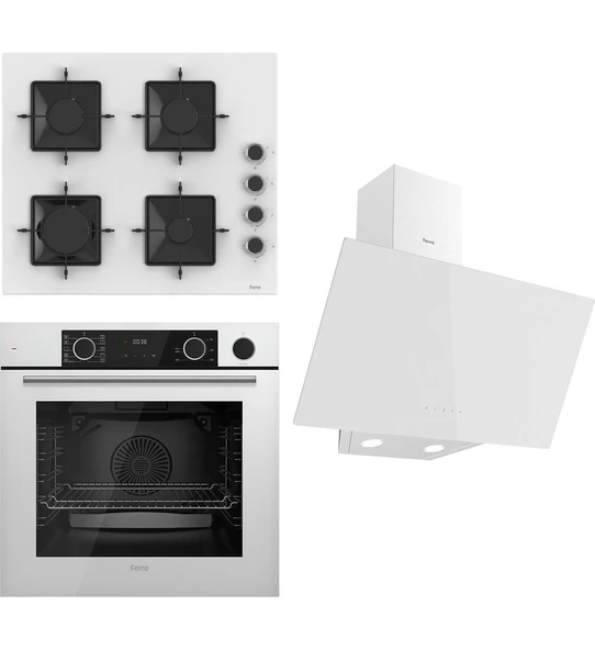 Steamart Ss Serisi Beyaz Set (SS206 + XE64CB +D078 ) - Kare Emaye Izgara ürün görseli 1