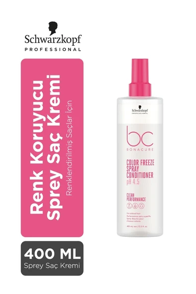 SCHWARZKOPF,Bc Clean Renk Koruyucu Sprey Saç Kremi 400ml,, ürün görseli 1