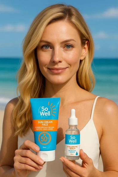 SOWELL,PLUS GÜNEŞ KREMİ + HYALURONIC ACID SERUM HEDİYELİ ürün görseli 1