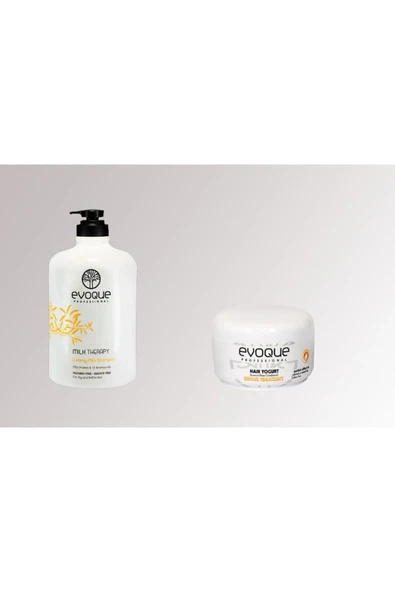 EVOQUA,Evoque Milk Therapy Saç Kremi 1000ml Evoque Milk Therapy Saç Maskesi Süper Fırsat Ürünü ürün görseli 1