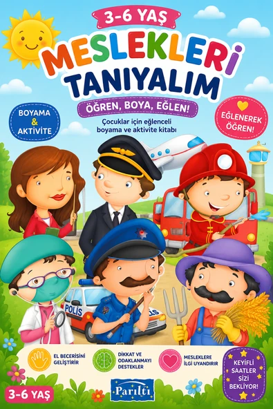 3-6 Yaşa Uygun Meslekleri Tanıyalım Seti - 6 Kitap ürün görseli 1