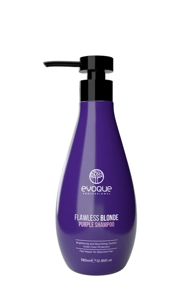 EVOQUE PROFESSİONAL,FLAWLESS BLONDE ANTI-YELLOW MOR ŞAMPUAN TURUNCULAŞMA KARŞITI 380 ML ürün görseli 1
