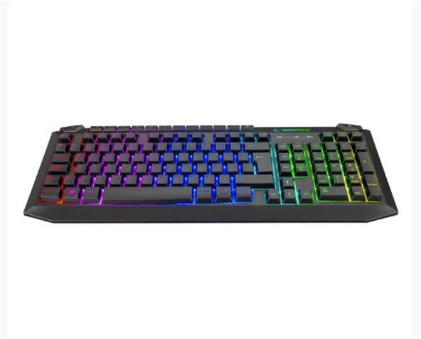 Rampage KB-R310 BROKER V2 Siyah Usb Gökkuşağı Zemin Aydınlatmalı 12800 DPI Oyuncu Klavye + Mouse Set ürün görseli 1