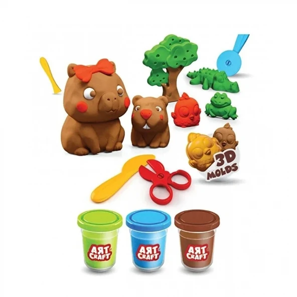 04136 ART CRAFT CAPY BARA HAMUR SET 168 GR - Resim 3