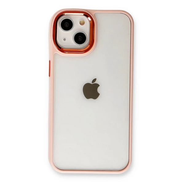 İphone 14 Plus Kılıf Dora Kapak - Pudra - Resim 2