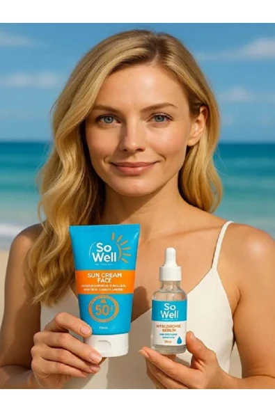 AVANTARZ,So Well Leke Karşıtı Yüz İçin Güneş Kremi Spf 50+ Plus 75 ml + Hyaluronic Serum Hediyeli 20 ml ürün görseli 1
