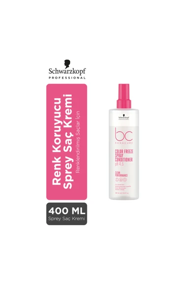 SCHWARZKOPF,Bc Bonacure Color Freeze Ph 4.5 Boyalı Saçlar Için Vegan Sprey Saç Kremi 400 Ml ürün görseli 1