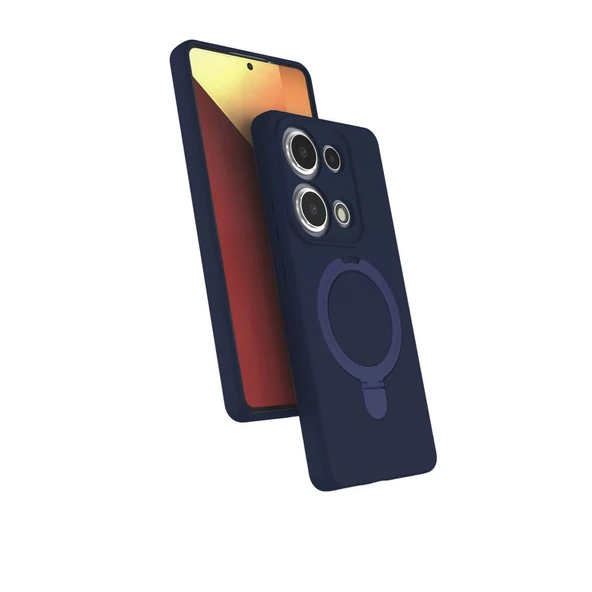 Xiaomi Redmi Note 13 Pro 4g Regal Magsafe Standlı Kapak - Lacivert ürün görseli 1