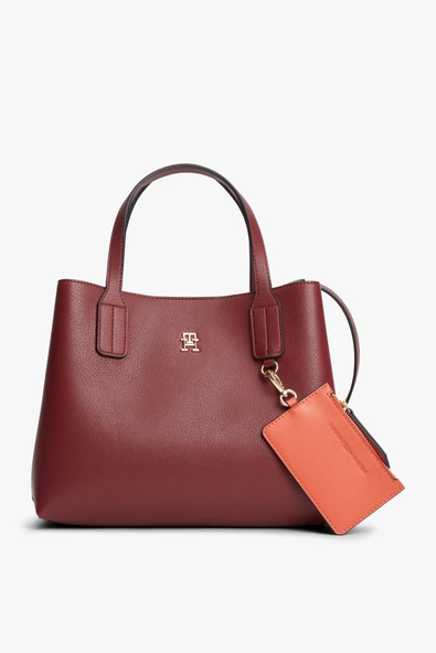 TH ICON MINI SATCHEL Kadın Kahverengi Çanta - AW0AW18722 ürün görseli 1
