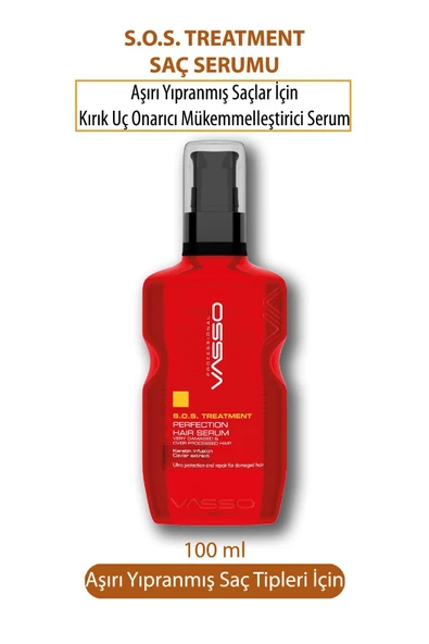 VASSO WOMEN,Aşırı Yıpranmış Saçlar Için Kırık Uç Önleyici Saç Serumu- Perfection Hair Serum 100 ml ürün görseli 1