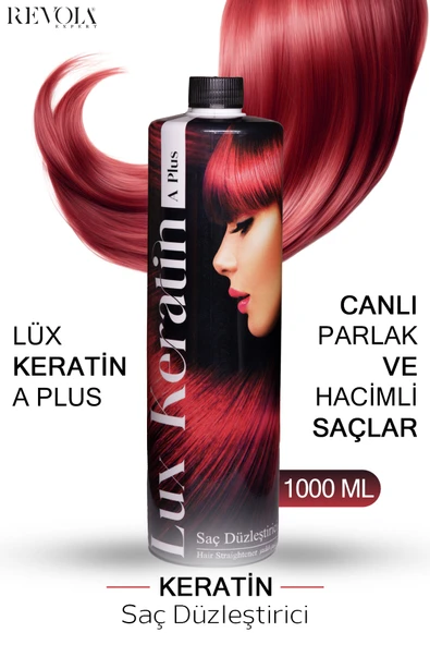 REVOLA EXPERT,Brezilya Fönü Lux Keratin APlus Yıpranmış Kıvırcık Saçlar için Protein Bakım Kalıcı Saç Düzleştirici ürün görseli 1