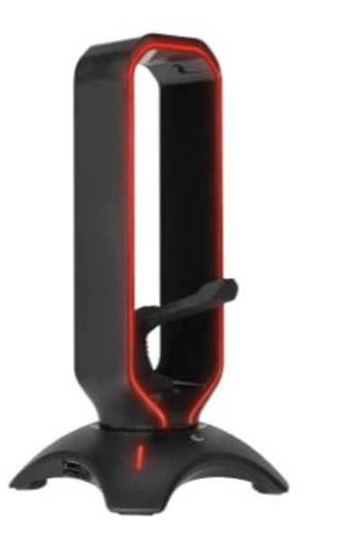 Rampage RM-H66 GUARD Siyah RGB Işıklı 2-Usb Port Kulaklık İçin Stand ürün görseli 1