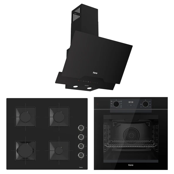 New Karion Silent Ankastre Set ( Qep63cs-ss205-d063sa ) ürün görseli 1