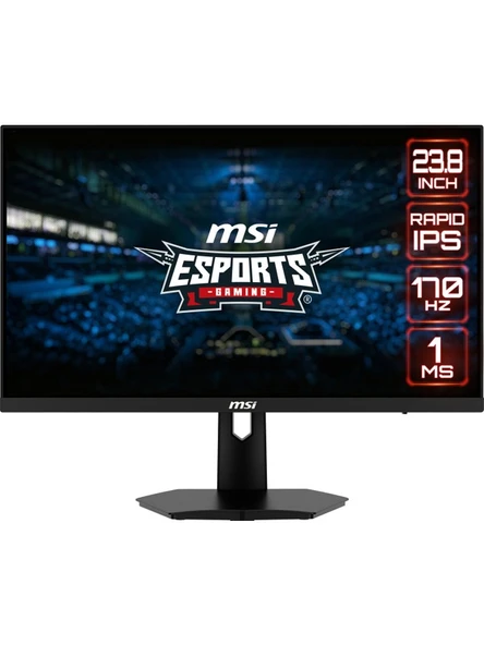 MSI G244F E2 23.8" FHD 180Hz 1ms HDMI DP Rapid IPS Gaming Monitör ürün görseli 1