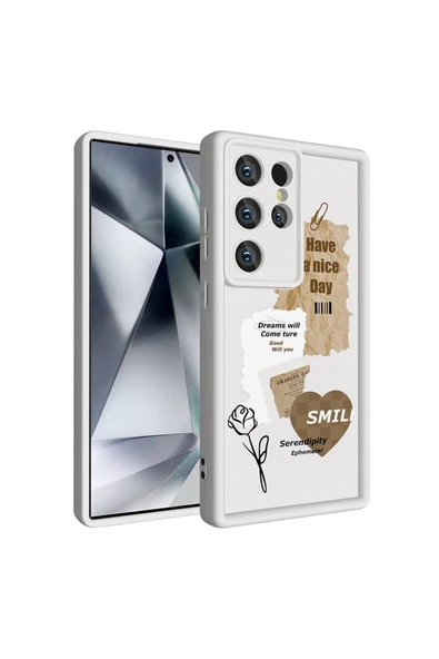 Galaxy S24 Ultra Kılıf Kamera Korumalı Baskılı Arka Yüzey Klas Kapak ürün görseli 1