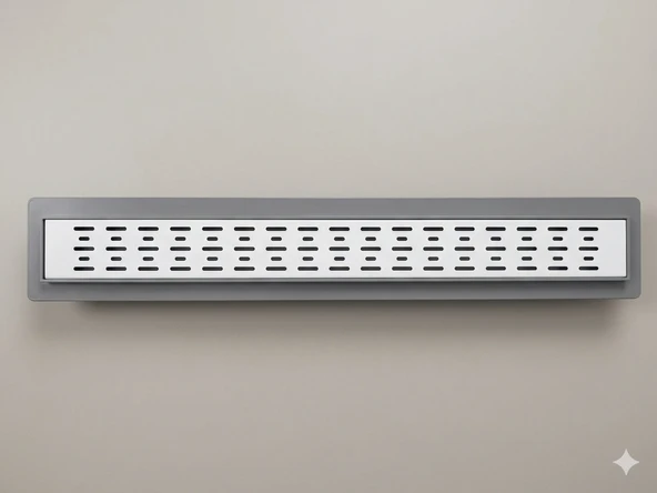 60CM YALITIM ETEKLİ 360 DERECE YANDAN ÇIKIŞLI DUŞ IZGARASI Q50 ürün görseli 1