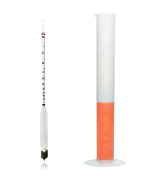 AEK-Tech 0-100 Uzun Form Alkolmetre Hidrometre ve 250ml Mezür Seti ürün görseli 1