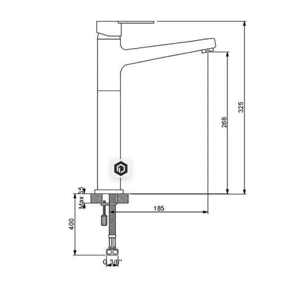 DOMINO ÇANAK TİPİ LAVABO BATARYASI - Resim 2