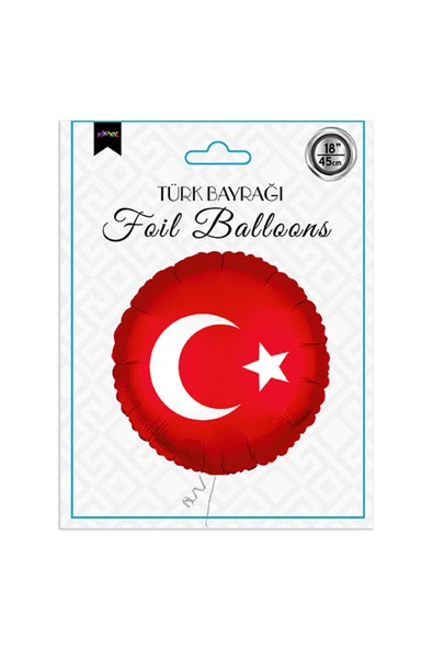 18" Folyo Balon - Türk Bayrağı ürün görseli 1