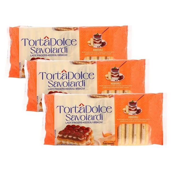 Torta Dolce Savoiardi Kedidili 200 gr x 3 Adet ürün görseli 1
