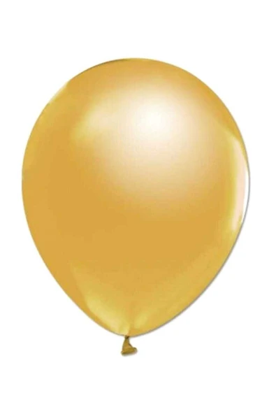 Gold Renk Metalik Balon 25 Adet ürün görseli 1