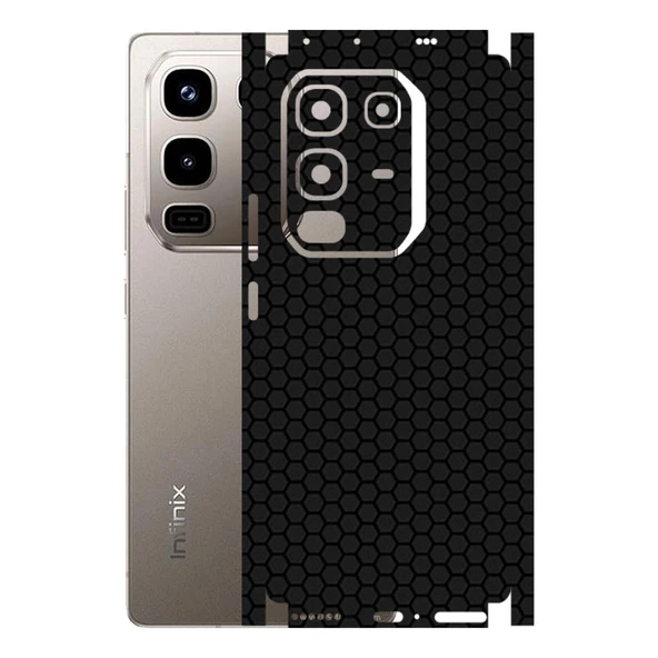Infinix Note 50 Pro 4G ile Uyumlu Bumper Serisi Premium Kaplama 360  Siyah ürün görseli 1