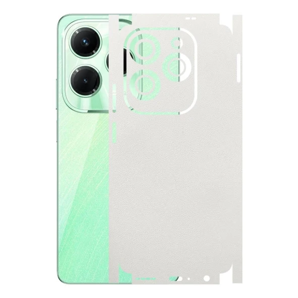 Infinix Hot 40 ile Uyumlu Bumper Serisi Premium Kaplama 360  Beyaz ürün görseli 1