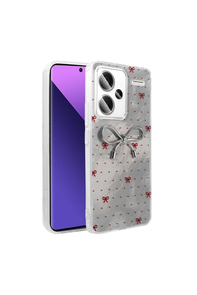 Xiaomi Redmi Note 13 Pro Plus 5G Kılıf Kamera Korumalı Figürlü Zore Ponti Silikon Kapak ürün görseli 1