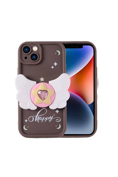 iPhone 14 Kılıf Kamera Korumalı Figür Tasarımlı Kapya Kapak ürün görseli 1