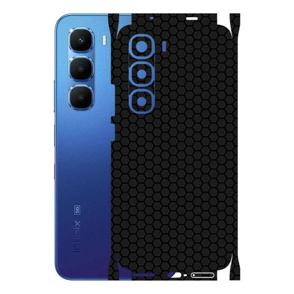 Infinix Hot 60 Pro Plus ile Uyumlu Bumper Serisi Premium Kaplama 360  Siyah ürün görseli 1