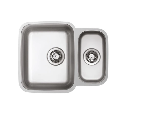 ZETA-350 BİR BUÇUK GÖZLÜ ÇELİK PRES EVİYE ürün görseli 1