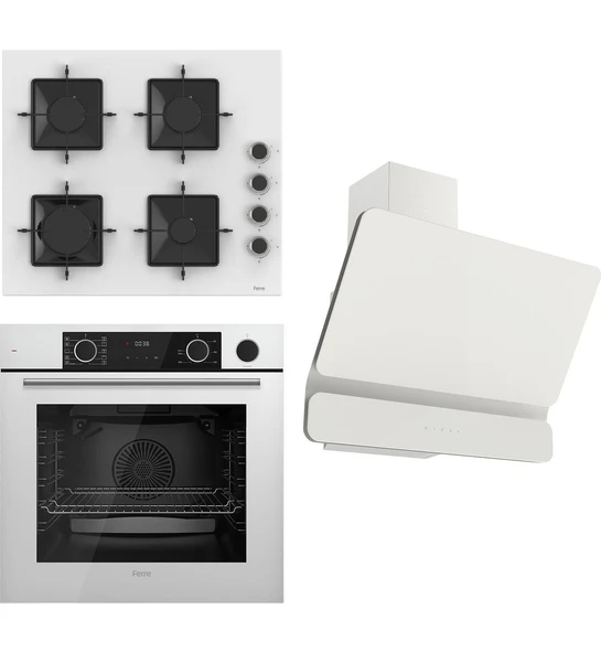 Steamart Ss Serisi Beyaz Set (SS206 + XE64CB +D081 ) - Kare Emaye Izgara ürün görseli 1