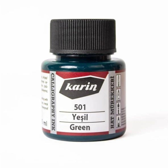 Karin Hat Mürekkebi 45ml Yeşil 501 ürün görseli 1