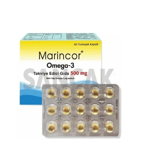 Marincor Omega 3 500 MG 60 Kapsül ürün görseli 1