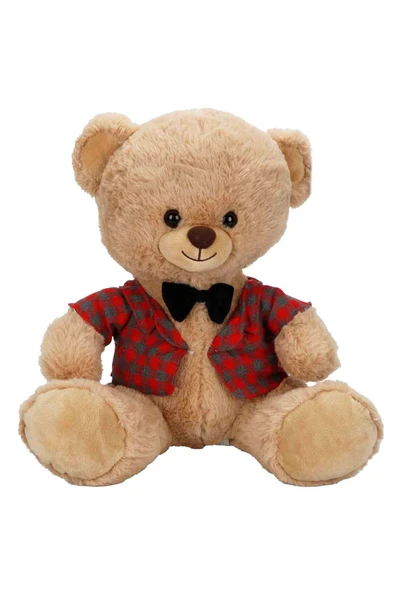 Kalpleri Fethedecek Sevimli Kıyafetli Peluş Ayı 32 cm ürün görseli 1