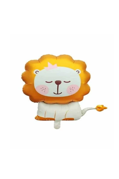 Retro Aslan Folyo Balon - Resim 2
