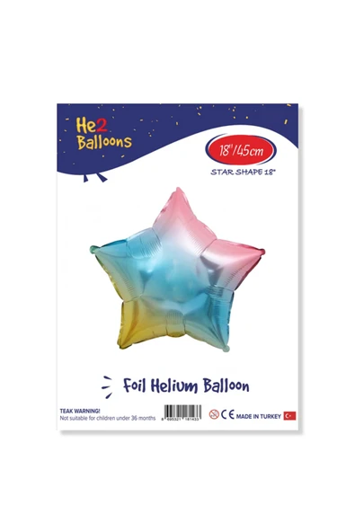 Yıldız Folyo Balon 18" - Rainbow ürün görseli 1