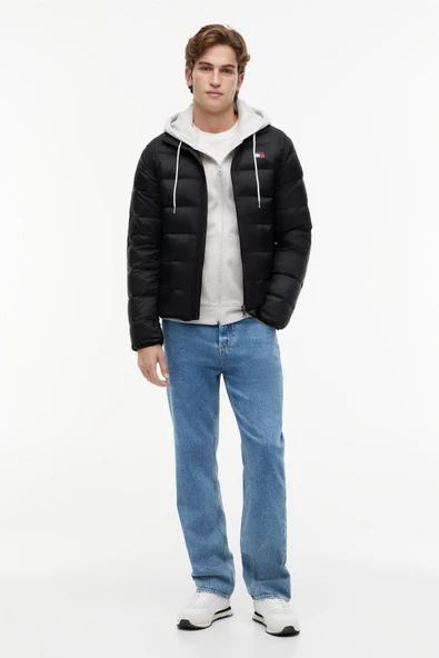 TJM LIGHT DOWN PACKBL JACKET EXT Erkek Siyah Mont - DM0DM23231 - Resim 2
