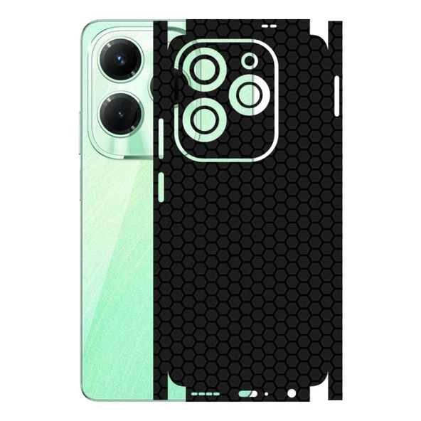 Infinix Hot 40 ile Uyumlu Bumper Serisi Premium Kaplama 360  Siyah ürün görseli 1