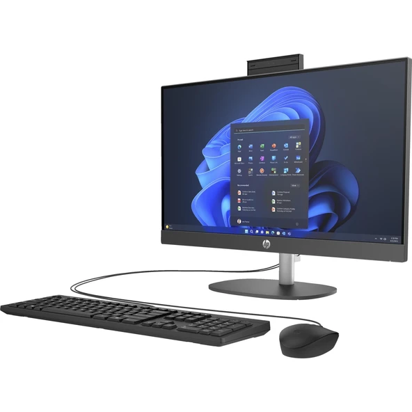 HP 23.8" 8T2W8ES PRO 240 G10 CORE i7 1355U-32GB RAM-512GB NVME-FDOS ürün görseli 1