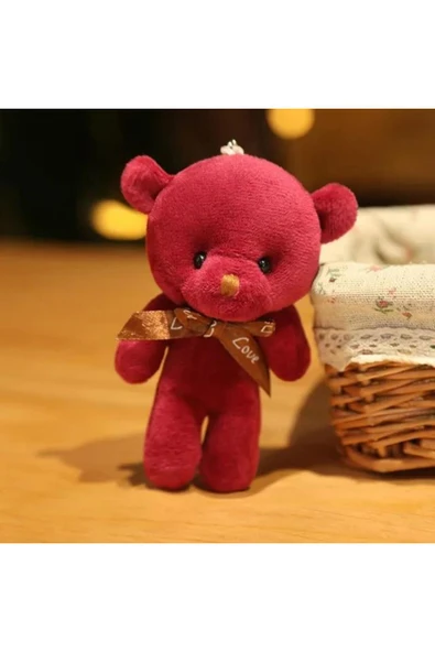 Peluş Oyuncak Minik Ayıcık Anahtarlık ve Çanta Aksesuarı 1 Adet ürün görseli 1