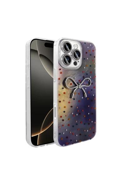 iPhone 16 Pro Max Kılıf Kamera Korumalı Figürlü Zore Ponti Silikon Kapak ürün görseli 1