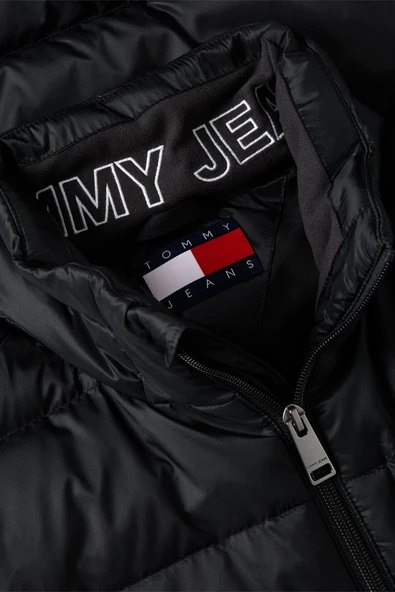 TJM LIGHT DOWN PACKBL JACKET EXT Erkek Siyah Mont - DM0DM23231 - Resim 6