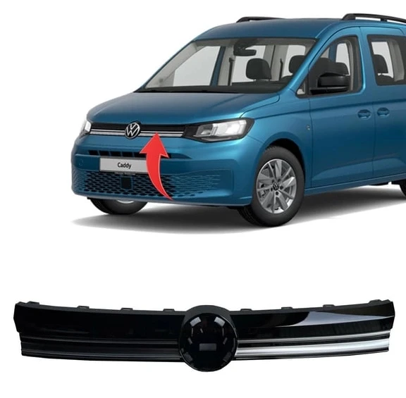 Vw Caddy 2021-2022 Ön Panjur Highline 2K7853651A N0R ürün görseli 1