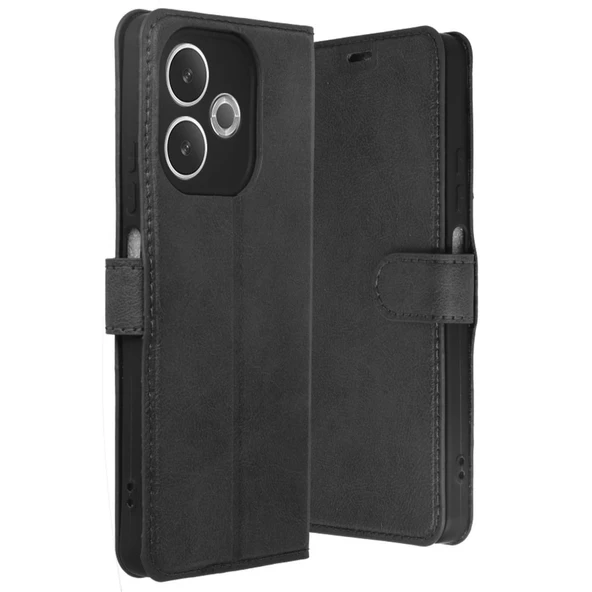 Oppo A5 Pro 4g Trend S Plus Kapaklı Kılıf - Siyah ürün görseli 1