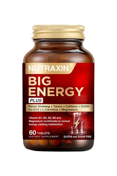 Nutraxin Big Energy Plus 60 Tablet ürün görseli 1
