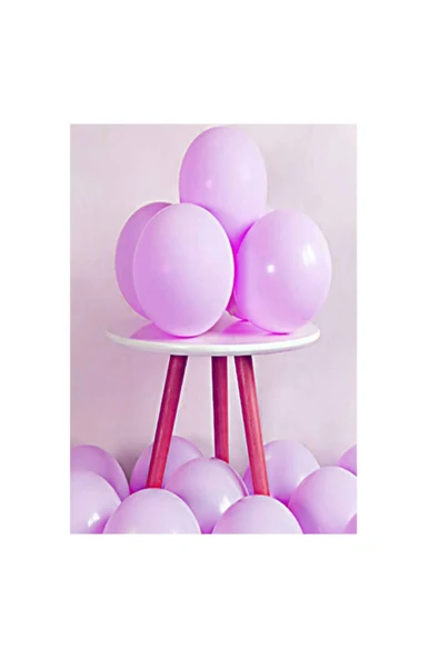 Makaron Pembe Renk Balon 25 Adet ürün görseli 1
