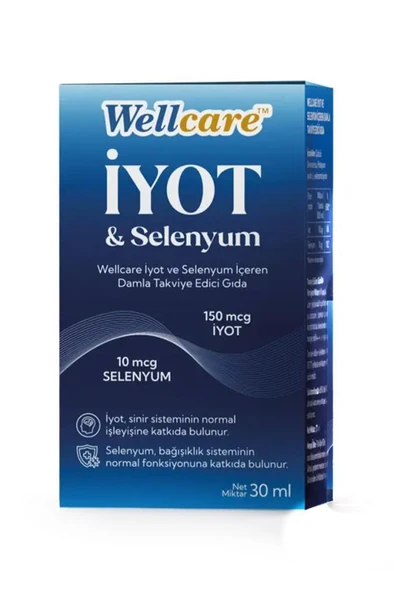 Wellcare Iyot Selenyum Oral Damla 30 ml ürün görseli 1
